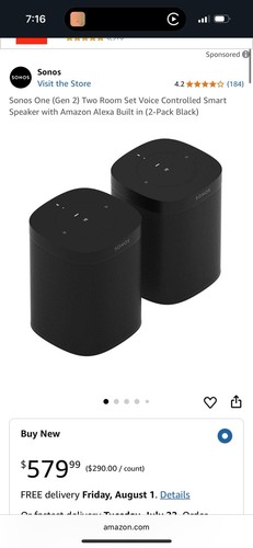 Sonos one wireless - (gen,