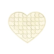PUZZLE BOIS FORME COEUR LIVRE