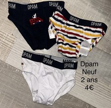 dpam 2 Ans Garçon : Lot 3 slips neufs