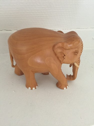 Sculpture bois elephant - bois,