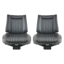 Sellerie garniture avant simili noir Peugeot 504 Ti Berline REF CA0368