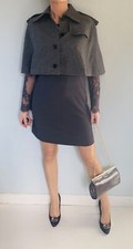 Veste cape en laine AMERICAN