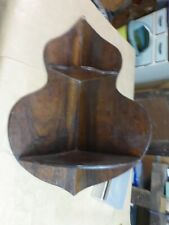 ÉTAGÈRE D'ANGLE ANCIENNE EN BOIS fabrication art populaire