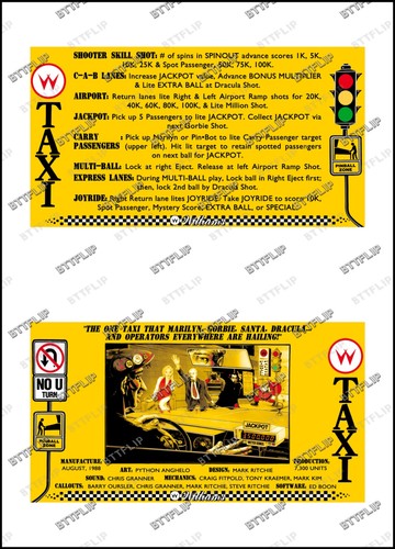 Williams taxi 1988 cartes - taxi,