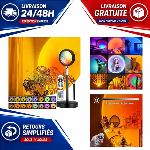 Lampe coucher soleil led - coucher,