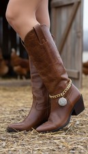 Bottes Femmes Bracelet Métal