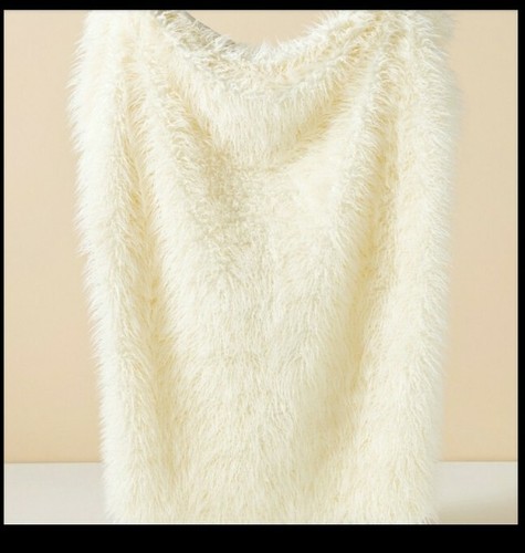 Anthropologie faux fur throw - fur,