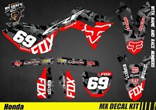 Kit Déco Moto pour / Mx Decal Kit for Honda CRF - Grey Camo