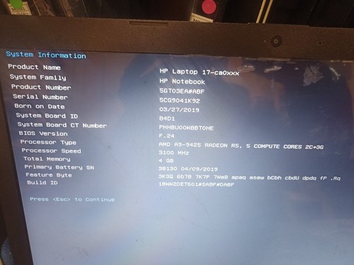 Pour pièces laptop - pour,