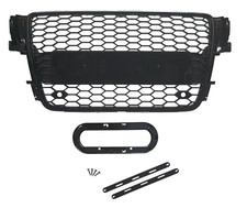 Calandre Grille Nid D'abeilles Noir Support Logo Pour Audi A5 8T B8 2007-2011