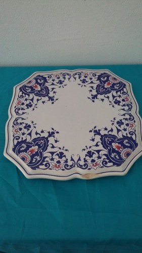 Rare ancien dessous plat - dessous, rouen