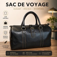 Sac voyage cuir - de,