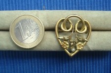B25 Broche Ancienne Plaqué Or