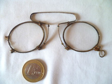 PAIRE DE LORGNONS PINCE NEZ FIN XIXème MONTURE ACIER (2)