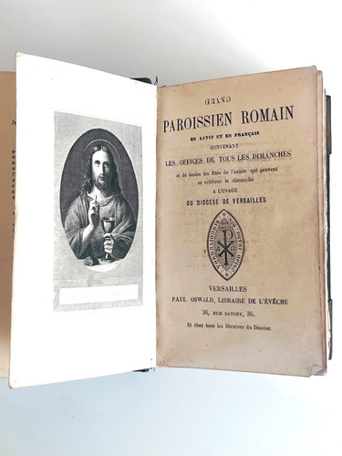 Livre ancien grand paroissien - ancien,