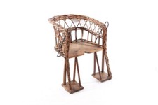 1 X Ancien Siège De Vélo Pour Poupée Panier Vintage Décor