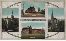MIKIFP1-033- POLOGNE KATTOWITZ EGLISES GYMNASE MULTI VUES