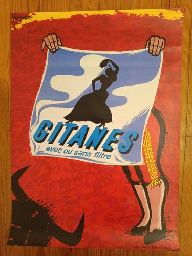 Affiche gitanes cigarettes - gitanes,