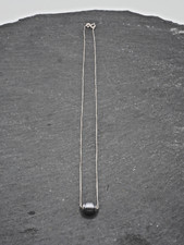 COLLIER EN OR BLANC 18 CARATS 750 ET PERLE GRISE