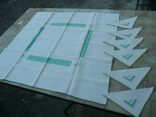 Nappe avec serviettes - nappe,