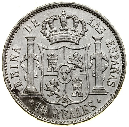 Espagne isabel 10 reales - espagne-isabel,