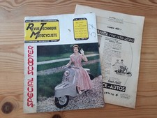 (326A) Revue technique motocycliste 1955, Moby, Audax 1955, scooter à 3 roues...