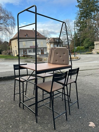 Table haute avec - table,