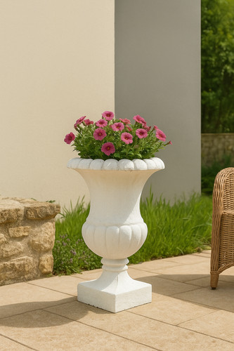 Pot fleur pierre - de, en