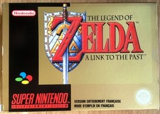 ZELDA 3 A LINK TO THE PAST - BOÎTE VIDE ORIGINALE SUPER NINTENDO SNES PAL FRA