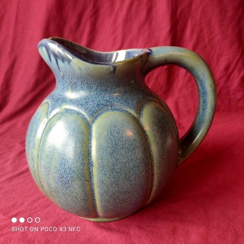 Pichet forme melon bleu - pichet,