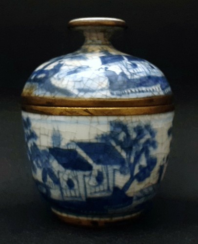 Exceptional antique blue and - exceptional,