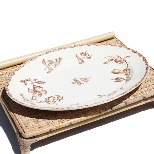 Ancien grand plat ovale cm - 39,