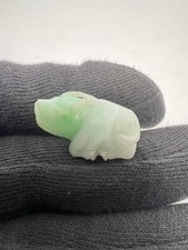 Ancienne  Statue  Vache Beau Cow   Jade  XIXeme