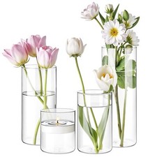 Vase Verre Transparent Lot de