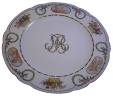 Assiette En Porcelaine De Style Sevres Antique Camille Naudot France
