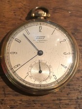 MONTRE TISSOT DE POCHE GOUSSET PLAQUET OR
