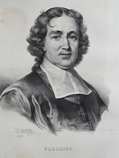 ESPRIT FLECHIER Portrait LITHOGRAPHIE Grevedon DELPECH 52x33cm XIX°