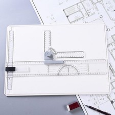 Planche à dessin A3 avec règle transparente, accessoires pour ingénieurs et
