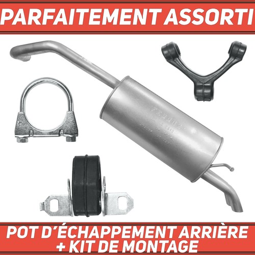Pot échappement arrière - pot,