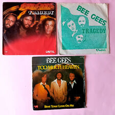 Lot de 3 disques vinyles 45 tours BEE GEES - Tragedy - Too Much Heaven - 1978-79