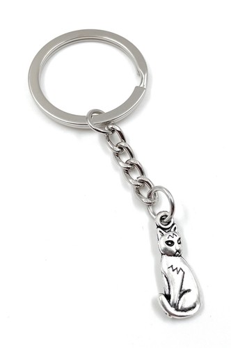 Porte clés chat - porte-clés, regardant