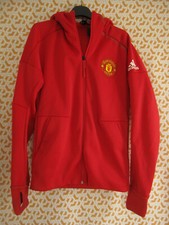 Veste capuche Manchester United Adidas Vintage Homme rouge jacket soccer - S