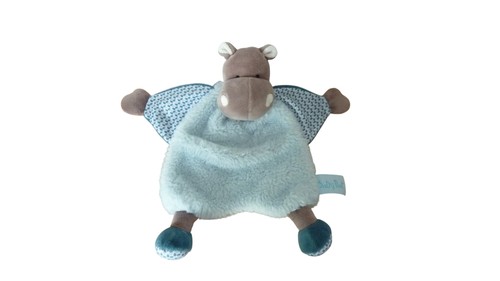 Doudou hippopotame plat - ,