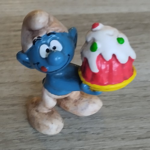Figurine schtroumpf gourmand - figurine,