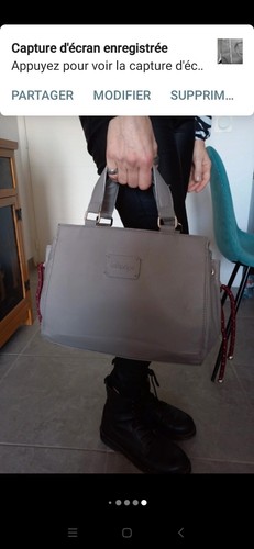 Sac main gris - sac,