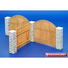 Maquette Train Maquette Barriere Bois Avec Piliers En Pierres Plus Model 216 1/3