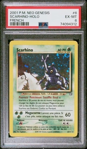 Carte pokémon scarhino - pokémon,