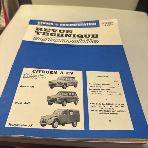 Revue technique citroen cv - revue,
