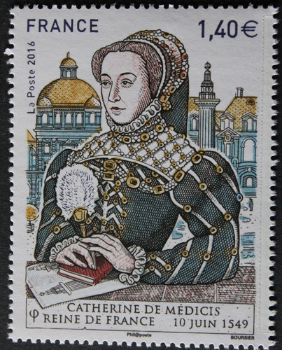 Timbre france catherine de - -,