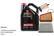 FEBI BILSTEIN Inspection set 5 L Motul 8100 + X-propre 5W30 pour VW Polo 9N_ 1.4